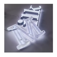 Magasin personnalisé Salle de design Magasin Publicité Mini Canal Lettres LED PVC Enseignes Acrylique Lettres de l'alphabet