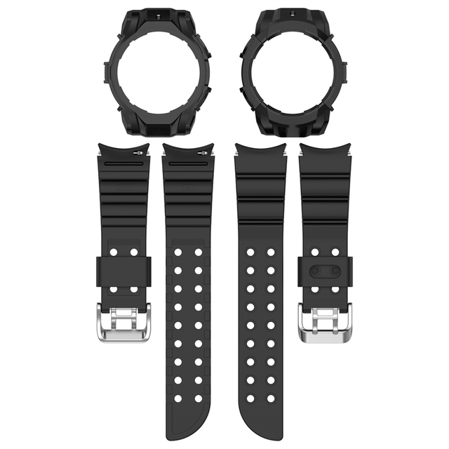 40mm 44mm Tpu Rugged Smartwatch Watchband Sport Band Case Cover Clear Watch Strap for Samsung  Galaxy Watch 6