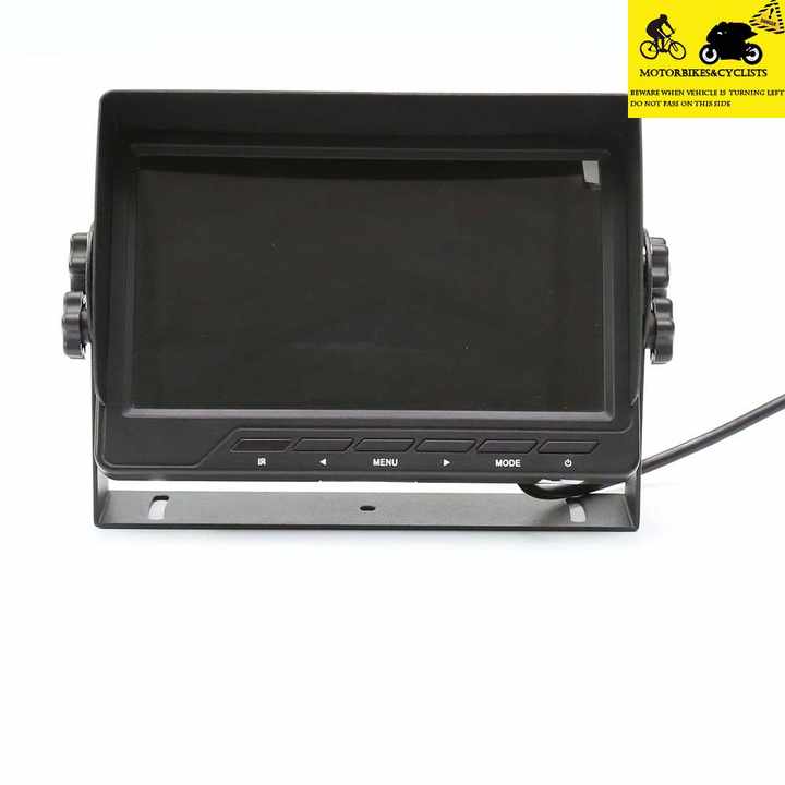 7 Inch 4 Channel Reverse Monitor Certificated 7 Inch HD Color Monitor Reversing Display Waterproof Rear ...