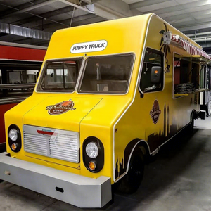 Carritos de Comida Rápida/Carritos de Helados/Carritos de Snacks con Bandejas Rojas, Vehículos de Servicio de Alimentos Personalizables de Acero Inoxidable para Dulces y Papas Fritas - Product Image 1