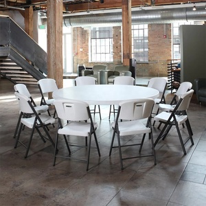 Boda <span class=keywords><strong>180</strong></span> <span class=keywords><strong>cm</strong></span> 72 pulgadas banquete fiesta eventos blanco <span class=keywords><strong>plegable</strong></span> plástico al aire libre <span class=keywords><strong>mesa</strong></span> <span class=keywords><strong>plegable</strong></span> y sillas - Product Image 5