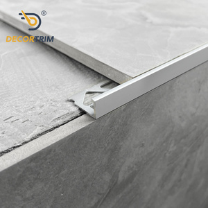 DECORTRIM Aleación de aluminio Forma de L Esquina Embellecedor Cerámica Azulejo decorativo Tira de borde Protección para pisos Superficie pulida - Product Image 6