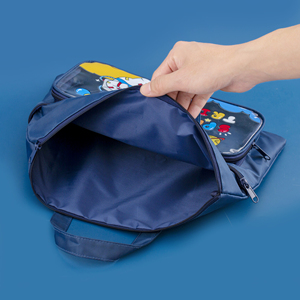 Sac de tutorat d'art en toile de grande capacité pour les élèves du primaire sac à dos pour garçon Style fermeture éclair pour les devoirs dossier de papiers d'examen - Product Image 6
