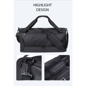 กระเป๋าออกกำลังกาย กระเป๋าเดินทาง กระเป๋าธุรกิจ กระเป๋าสะพายข้าง สำหรับผู้ชาย รุ่นใหม่ ช่องใส่รองเท้าขนาดใหญ่ แยกส่วนเปียกและแห้ง สำหรับฟิตเนส กีฬา และการฝึกซ้อม - Product Image 6
