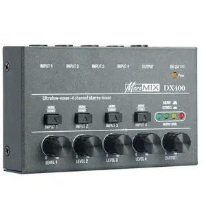 Wholesale Cheap Price Audio Mixer Mini Mixer Sound Console With USB Interface 4 Channel Amplifier