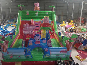 Castillo hinchable <span class=keywords><strong>casa</strong></span> hinchable con tobogán Peppa's Joyful Party Slide Commercial Factory Supply - Product Image 3