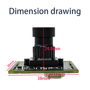 Module de caméra industrielle miniature USB HD CMOS 2MP Starlight sans distorsion à 120 degrés, 1080P IMX291, avec reconnaissance faciale - Product Image 2