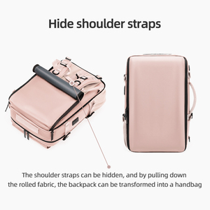 Sacs de voyage convertibles grande capacité 56L, compartiment <span class=keywords><strong>à</strong></span> chaussures indépendant, pochette pour ordinateur portable, charge USB, <span class=keywords><strong>sac</strong></span> <span class=keywords><strong>à</strong></span> <span class=keywords><strong>dos</strong></span> d'extérieur pour femmes - Product Image 6
