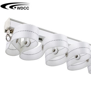 Ruban plissé blanc de haute qualité de 2,5 cm, longueur personnalisable pour rails de rideaux en forme de S, pour tringles à rideaux, rails et accessoires - Product Image 1