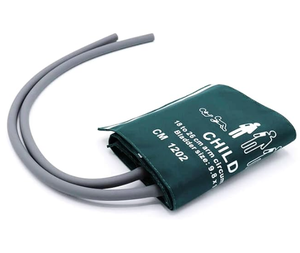 Tái sử dụng màu xanh lá cây Nylon <span class=keywords><strong>NIBP</strong></span> Cuff đôi ống 18-26 cm Nhi/trẻ em bàng quang huyết áp Cuff cho bệnh viện sử dụng - Product Image 3