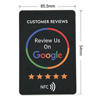 Carte PVC personnalisée NTAG213 NFC RFID avec code QR, étanche, pour paiement, avis Google TikTok, réseaux sociaux, adhésion professionnelle