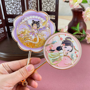 Tùy Chỉnh Retro Thủy Triều Quốc Gia Gương Kim Loại <span class=keywords><strong>Make</strong></span> <span class=keywords><strong>up</strong></span> Men Gương Phong Cách Quốc Gia Dễ Thương Cô Gái Du Lịch Lưu Niệm Kim Loại Thủ Công Mỹ Nghệ Cho Món Quà - Product Image 3