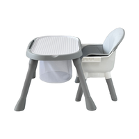 Chaise haute bébé moderne 7 en 1 en plastique, réglable en hauteur, multifonctionnelle, pliable, écologique, portable, pour usage hôtelier, pour repas d'enfants