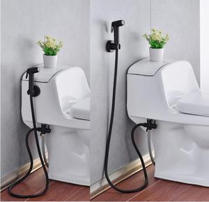 Матовый черный двухфункциональный ручной набор для биде - Product Image 2