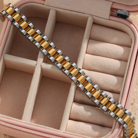 Bracelet chaîne en acier inoxydable plaqué or pour hommes et femmes, accessoires de fête et de mariage, idée cadeau, fournitures de fabrication de bijoux