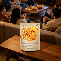 Sachet d'emballage alimentaire personnalisé pour chips de pommes de terre, scellé sur 3 côtés, avec dos en MOPP/VMPET/CPP, thermoscellable et à encoche de déchirement
