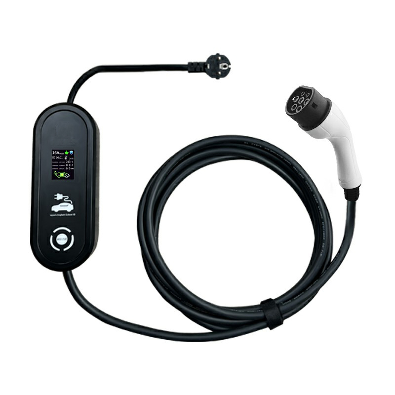 32a 7kw Portable Ev Charger Type 2 Home Evse Mini Wallbox Ev Charger For Electric Car Fast Charging Model E-pro