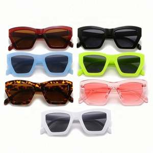 Gafas de Sol Cuadradas de Moda con Logotipo Personalizado, Color Jelly, Protección UV400, Estilo Ojo de Gato, para Mujer, 2021 - Product Image 5