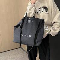 Sac fourre-tout à bandoulière en toile unie, personnalisable avec logo, imprimé jean, résistant, pour sublimation