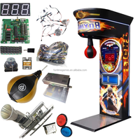 Kit de machine de boxe multifonction avec écran LCD, capteur intelligent et cibles de frappe réglables pour salle de sport à domicile et salle d'arcade commerciale