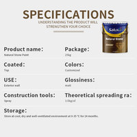 Peinture texturée acrylique Salux pour revêtements architecturaux, application au pistolet, haute résistance aux intempéries et écologique