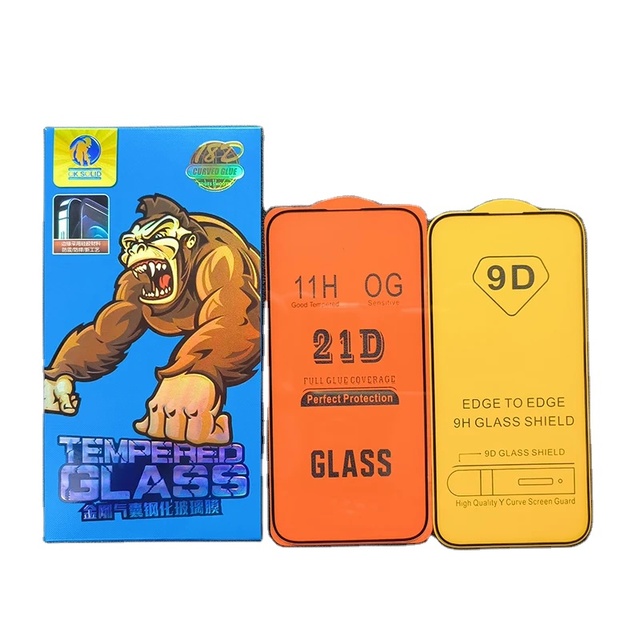 9H High clear 0.33mm Hardness 21D 9D Screen Protector Tempered Glass for iphone 15 Pro 14 13 12 11
