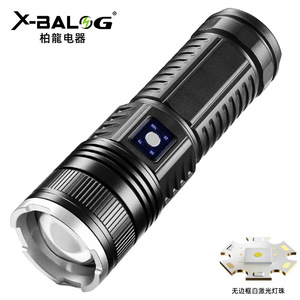 ไฟฉาย LED แบบชาร์จไฟได้ 3000Mh อลูมิเนียมอัลลอยด์ ซูมได้ สำหรับตั้งแคมป์ ฉุกเฉิน พกพาในชีวิตประจำวัน - Product Image 2