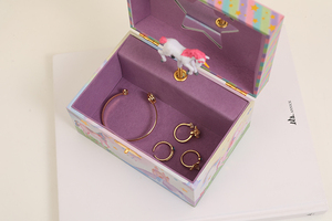Luxury Single Layer <b>Music</b> Jewelry <b>Box</b> with Mirror Custom Gift Packaging <b>Box</b> for Ring Earring Necklace Storage - Product Image 3