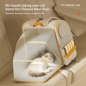 Transportín Portátil de Gran Capacidad para Mascotas (Gatos y Perros) con Diseño de Mochila con Ruedas, hasta 7 kg, para Transporte en Coche y Avión - Product Image 2