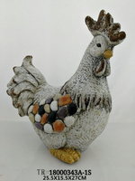 Pot de fleurs en résine motif galets, motif chien, fait main et peint à la main, élégant, pour jardin, cour, pelouse, maison, artisanat extérieur
