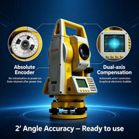 Alat Survei Profesional SOUTH NTS-332R10 Total Station Akurasi 2' 1000m Non Prisma 5000m Jangkauan Jauh EDM untuk Survei Tanah
