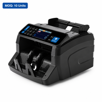 Compteur de billets professionnel 2830D avec écran TFT de 3,5 pouces, machine de comptage de monnaie multi-devises à capteur CIS unique pour banques et commerces de détail