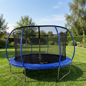 <span class=keywords><strong>Trampoline</strong></span> d'extérieur de 12 pieds, design citrouille avec structure en métal sur le dessus, poteaux de sécurité avec <span class=keywords><strong>mousse</strong></span> EPE et manchon en PVC - Product Image 1