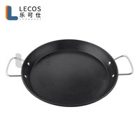 LECOS Factory Custom panci Pancake Tortilla Tawa Dosa wajan penggorengan datar induksi antilengket wajan baja tahan karat