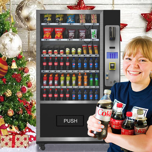 Giáng sinh bán hàng nóng ngoài trời <span class=keywords><strong>kiosk</strong></span> Combo Máy bán hàng tự động nóng đồ uống lạnh với SDK chức năng 7 inch màn hình cảm ứng phổ biến ở Châu Âu - Product Image 2