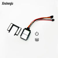 Interrupteur tactile miniature personnalisé à double bouton DC12V CCT pour miroir de salle de bain LED bleu IP21 intelligent 60W