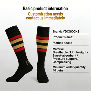 Chaussettes de football <span class=keywords><strong>Scrunch</strong></span> à lettres personnalisables pour l'entraînement en camp d'été, tricot double couche professionnel, réduisent la fatigue des jambes, obtenez un échantillon gratuit - Product Image 3