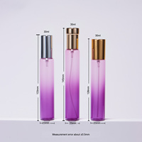 Flacons de voyage rechargeables en verre de 30 ml et 35 ml pour échantillons de parfum, d'huiles essentielles, avec vaporisateur en aluminium