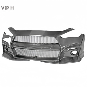 Viph EPA-<strong>Style</strong> Carbon Fiber Front Bumper for Infinerti Q60 Body Kit-Screw-On Installation Universal Fitment Black Paint <strong>Code</strong> - Product Image 4