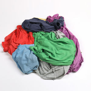 Trapo Industrial 5kg 10Kg 20kg 25kg袋のぼろ混合色カット使用済みtシャツ布100コットンクリーニング拭き取りぼろ - Product Image 3