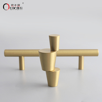 Oukali Or En Laiton Massif Cabinet Pull Long Cabinet Poignée pour Tables De Chevet Commode Tiroir Armoire Salle De Bains 96mm 128mm Boutons