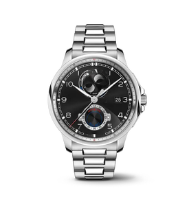 Glass Casual Luxury Strap black Style International <b>Watch</b> Men's Quartz Business <b>Watches</b> Classic Sports Alloy Leather Wrist iwcs - Product Image 2
