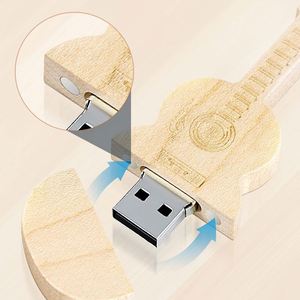 Memoria USB con Forma de Guitarra Clásica de Madera Personalizada con Logotipo, 2.0, 8Gb, 32Gb, 128Gb, Pendrive de Regalo - Product Image 4