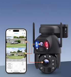 Caméra de sécurité solaire UBOX 6MP avec zoom optique 20X, 4G/WiFi, IP66, audio bidirectionnel, vision nocturne, PTZ, grand angle, cloud - Product Image 3