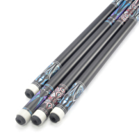 En gros, queues de billard articulées 1/2 avec extension, en carbone noir technique, pointe de 13 mm et connexion rapide 3/8*8