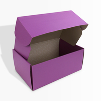 Boîtes d'expédition cadeaux Sencai en vente chaude, couleur violette, boîtes d'expédition en carton ondulé personnalisées