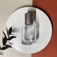 Flacon de parfum cylindrique en verre pour femmes avec vaporisateur pompe rechargeable, crème de soin de la peau, cosmétique, flacon de toner portable, petit lot