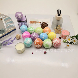 Bombas de Baño Esféricas con Aroma a Sal y Bicarbonato de Sodio, Empaque Personalizado, Estilo Adorable para Bañarse - Product Image 1