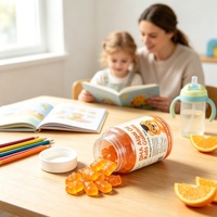 Gummies KANION certifiées GMP Halal au goût de fruits pour complément alimentaire, huile d'algues naturelle DHA, enfants et adultes, 2 gummies par jour