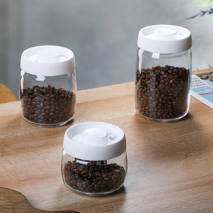 Contenitore <span class=keywords><strong>Sottovuoto</strong></span> per Caffè da 500ml, 900ml, 1200ml - Barattolo in <span class=keywords><strong>Vetro</strong></span> Borosilicato <span class=keywords><strong>di</strong></span> Alta Qualità per Caffè Macinato, Chicchi e Cereali - Product Image 5
